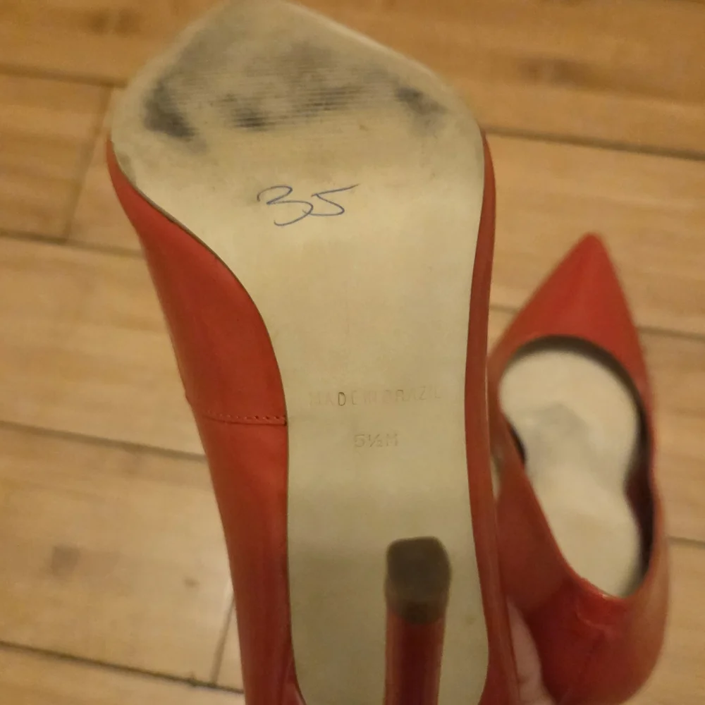 Elegant Red Stiletto Heels - Picture 6 of 7